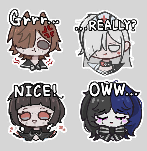 Stickers (x4): 25↑usd